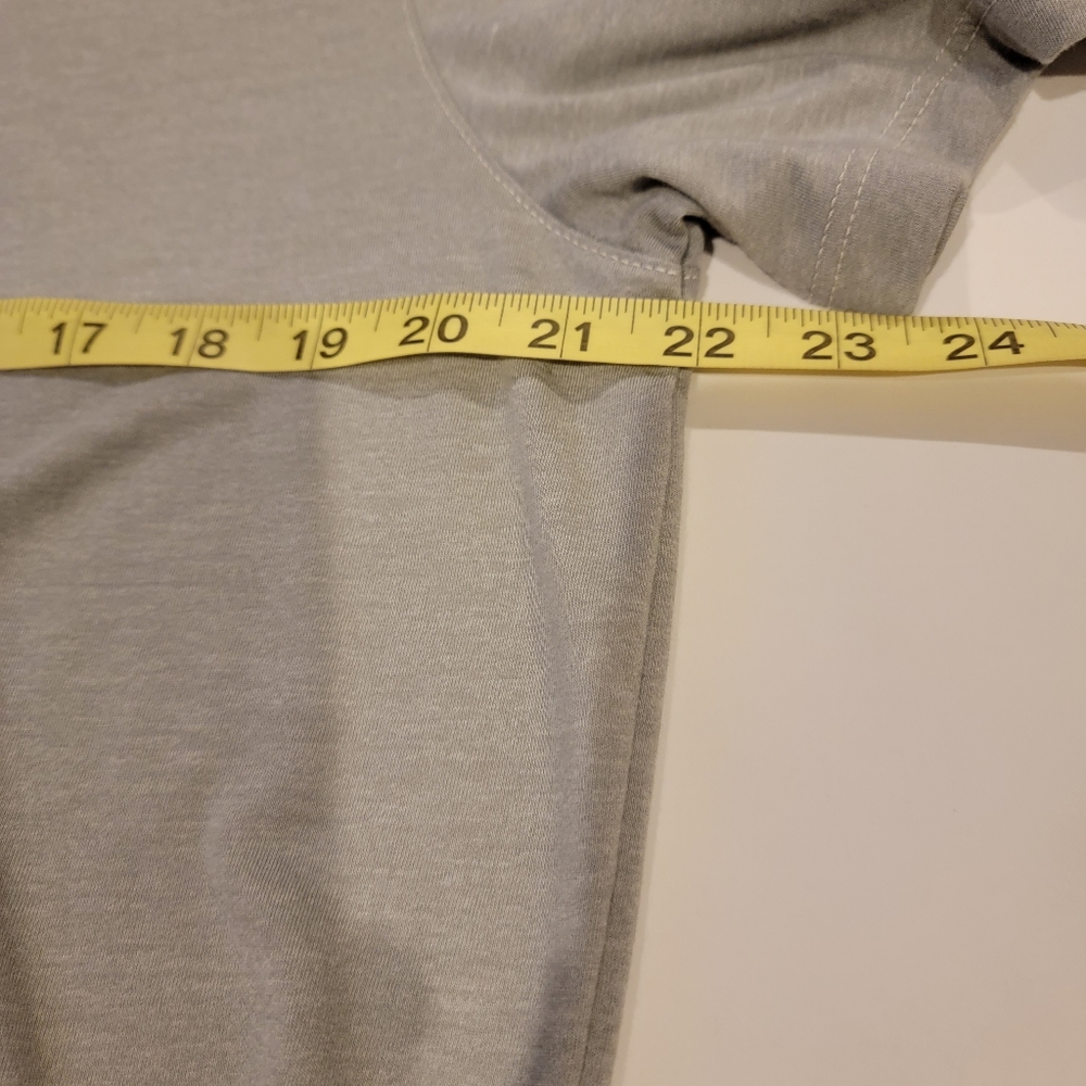 John Varvatos Star USA XL Men's Super Soft Short Sleeve Henley Shirt Grey - Picture 10 of 15